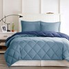 Lycvki 3M Scotchgard Diamond Quilting Reversible Down Alternative Comforter Set - 3 of 4