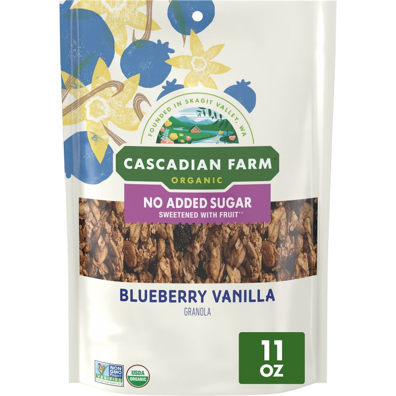 Cascadian Farm Organic Granola Blueberry Vanilla - 11oz, 1 of 9