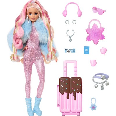 Travel Barbie Doll With Snow Fashion, Barbie Extra Fly : Target