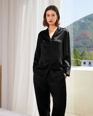 Mommesilk Classic Silk Pajamas Set For Women : Target