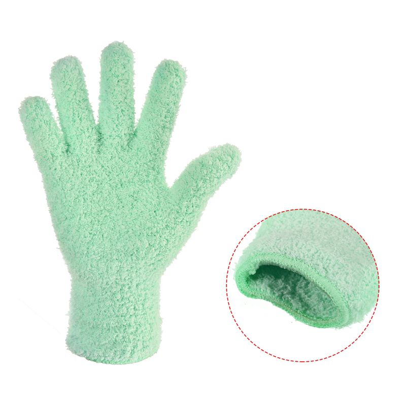 Unique Bargains Dusting Cleaning Gloves Microfiber Mittens for Cleaning Plant  Lamp Window, 5 of 7