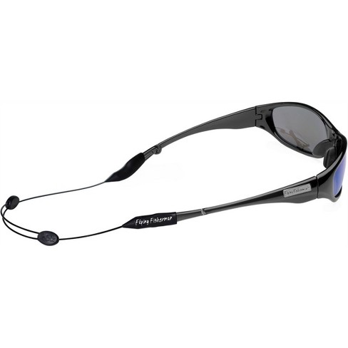 Flying Fisherman Swirl Polarized Sunglasses - Matte Black/Smoke