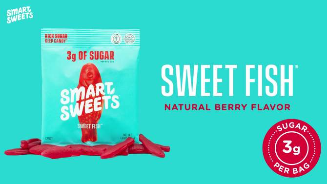 SmartSweets Sweet Fish Soft and Chewy Candy - 1.8oz, 2 of 13, play video