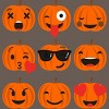 Women's Design By Humans Halloween Pumpkins Emoji By honeytree Racerback Tank Top - 2 of 3