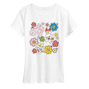 Women's - Pokémon - Pokémon Spring Stickers Short Sleeve Graphic T-Shirt - 1 of 4