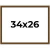 PosterPalooza | Flat Gold Picture Frame - UV Acrylic, Backing Board, Hanging Hardware Included - 2 of 4