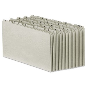 Pendaflex Top Tab A-Z File Guides, 1/5-Cut Top Tab, A to Z, 8.5 x 14, Gray, 25/Set - 1 of 1