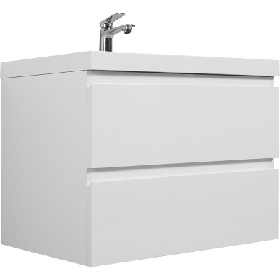 Bencmate Bathroom Storage Cabinets, Modern Wall Mounted Bathroom Storage Vanity Cabinet, Soft Close Drawers, White, 29.53"*19.69"*22.44"