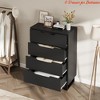 4 Dresser for Bedroom, 41.7" Tall Dresser, Freestanding Vertical Drawer Cabinet w/ Storage, Wooden Closet Storage Chest - 4 of 4