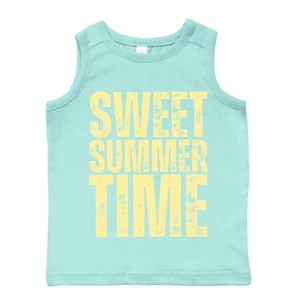 The Juniper Shop Sweet Summer Time Block Distressed Toddler Tank - 1 of 4