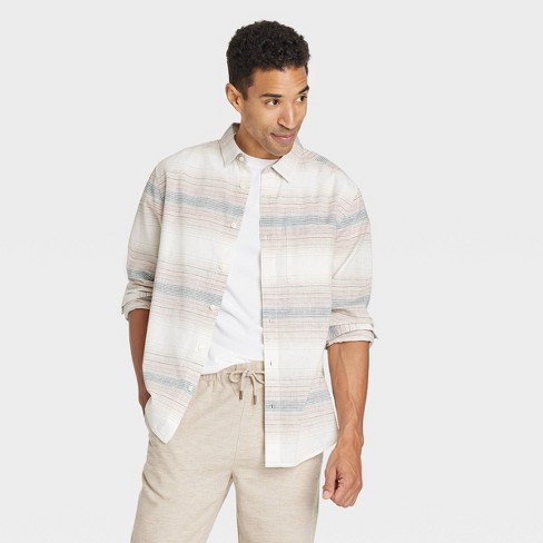Men's Long Sleeve Collared Button-down Shirt - Goodfellow & Co™ : Target