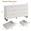 8 Dresser for Bedroom, 55" Wide Dresser, Freestanding Horizontal Drawer with Storage, Wooden Closet Chest Storage for Living Room, Hallway, Entryway - 2 of 4