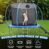 VYNXARIA 8FT Pumpkin-Shaped Trampoline with Enclosure, Slide, and Basket Board - 3 of 4