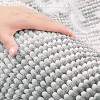 Attop Bathroom Rugs and Mats Sets, 2 Piece Thick Absorbent Chenille Non Slip, Soft Shaggy Floor Mats - 4 of 4