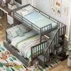 Polibi Twin-Over-Full Convertible Bunk Bed with Stair Storage and Pull-Out Drawer - 2 of 4
