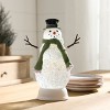 LED Snowman Snow Globe – 11" Lighted Holiday Decor with Timer by Melrose - 3 of 3