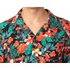 Jurassic Park Men's Velociraptor Dinosaur Floral Hawaiian Button Up Shirt Adult - 4 of 4