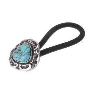 Unique Bargains Fashion Button Hair Elatic Bands for Women 1 Pc - 1 of 4