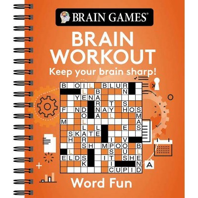 Brain Games Brain Workout Word Fun By Publications International Ltd Brain Games Spiral Bound Target