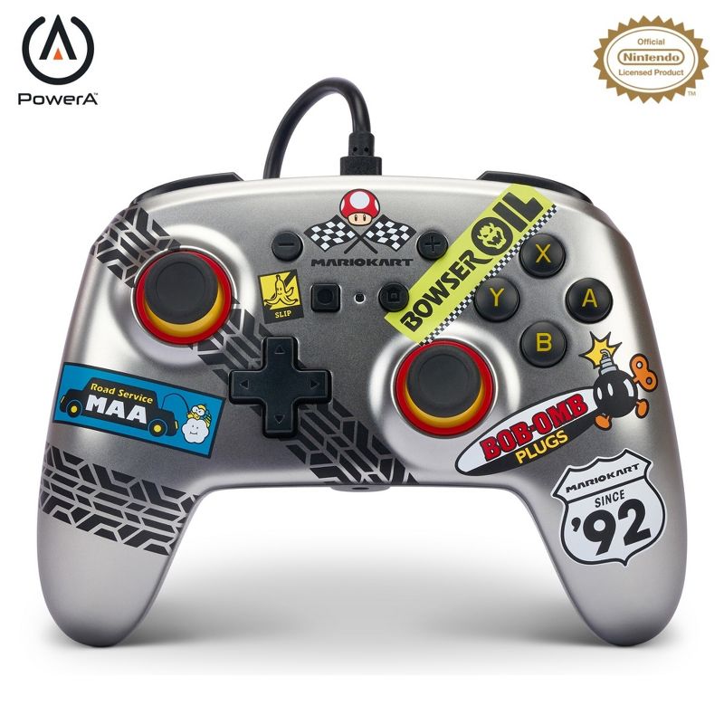 PowerA Enhanced Wired Controller for Nintendo Switch - Mario Kart, 1 of 12