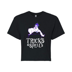 Women's - Disney Villains - Tricks & Spells Cropped Graphic T-Shirt - 1 of 4