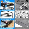 Under Bed Storage with Wheels, 2 Pack Under Bed Storage Containers with Clear Lid and Handles, Under Bed Storage Organizer Binswith Wheels - 4 of 4