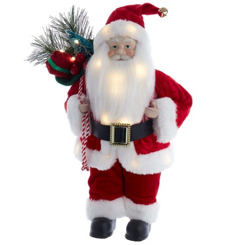 Kurt Adler 12-inch Battery-operated Led Lighted Santa : Target