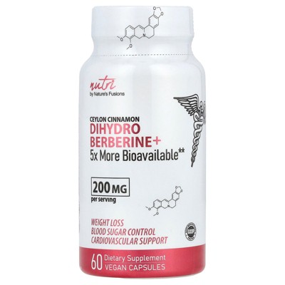 Nutri Ceylon Cinnamon, Dihydro Berberine+, 200 mg, 60 Vegan Capsules
