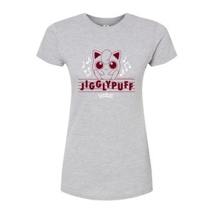 Women's - Pokémon - Jigglypuff On Staff Fitted Graphic T-Shirt - 1 of 3
