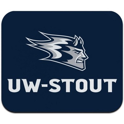 University of Wisconsin - Stout Primary Logo Low Profile Thin Mouse Pad