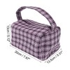 Unique Bargains Women's Plaid Handheld Cosmetic Bag 1 Pc - 3 of 3