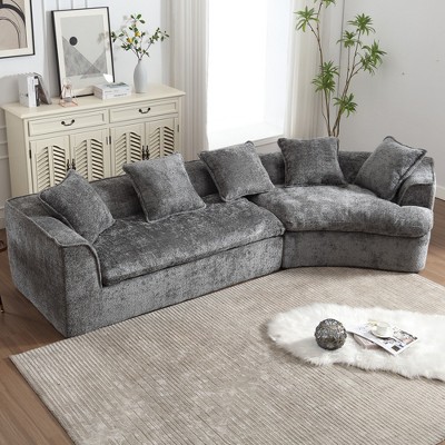 MOONMISS Boucle Sofa 3 Seater for Living Room Oversized  for Apartment, Office Right Hand Facing