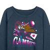 Women's - Marvel - X-Men Gambit Space Lightweight French Terry Wide Neck Long Sleeve Shirt - 2 of 4