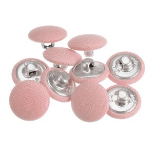 Unique Bargains Round Metal Sewing Cloth Covered Button 10 Pcs - 1 of 4