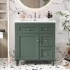 VYNXARIA 30'' Bathroom Vanity with Top Sink - Modern Storage Cabinet with 2 Drawers - 3 of 4