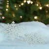 Northlight Glitter Snowflake Christmas Ornaments - 6.25" - White - 24ct - 3 of 3