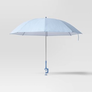 4' Clamp Umbrella Light Blue - Sun Squad™ - 1 of 4