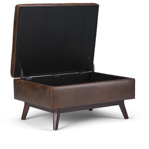 NicBex Faux Leather Storage Ottoman Bench,Upholstered Storage Ottoman with Versatile Use and Safety Hinge,Storage Bench for Living Room,Bedroom - 1 of 4