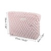 Unique Bargains Women's Durable Flannel Travel Makeup Bag 1 Pc - 2 of 3