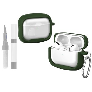 HTUTWOO Case for Airpods Pro/Pro2, Small Waist Macaron Color Earphone Protective Case with Keychain and Cleaning Kit, Shockproof Anti-Scratch - 1 of 4