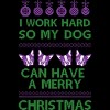 Men's Design By Humans Dog Christmas By AmberDawn888 T-Shirt - 2 of 4