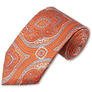 Men's Paisley 3.35 Inch Wide And 58 Inch Long Woven Neckties - 1 of 4