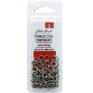 John Bead 100pcs (6mm) Stainless Steel Jump Ring Jewelry Findings Kit - 1 of 1