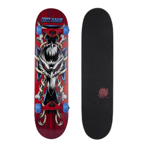 Tony Hawk 31 Complete Cruiser Skateboard, 9-Ply Maple Deck Skateboard for  Cruising, Carving, Tricks and Downhill