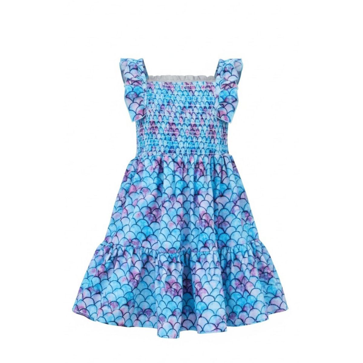 I Washed Up Like This Mermaid Ruffle Sundress Mia Belle Girls