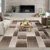 Coolmee Modern Area Rug Geometric Patchwork Rugs for Living Room, Bedroom, Machine Washable Rug Soft Non Slip Non Shedding Area Rug - 2 of 4