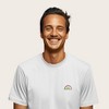 Dalix Rainbow (Glow in the Dark) Embroidered Relaxed Heavy Soft Cotton T Shirt Mens - 3 of 4