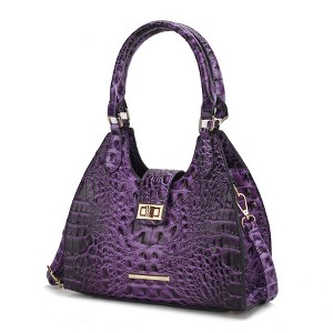 MKF Collection Ava Women's Tote Faux Crocodile Embossed Vegan Leather Handbag by Mia K - 1 of 4