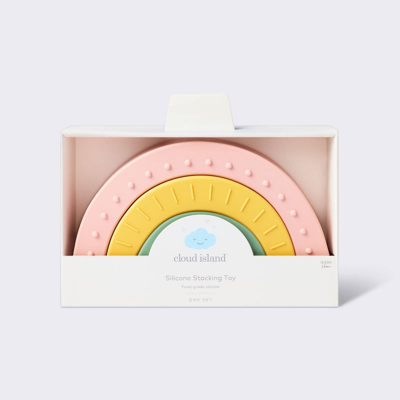 Silicone Toy - Rainbow Stacker - Cloud Island&#8482;, 5 of 8