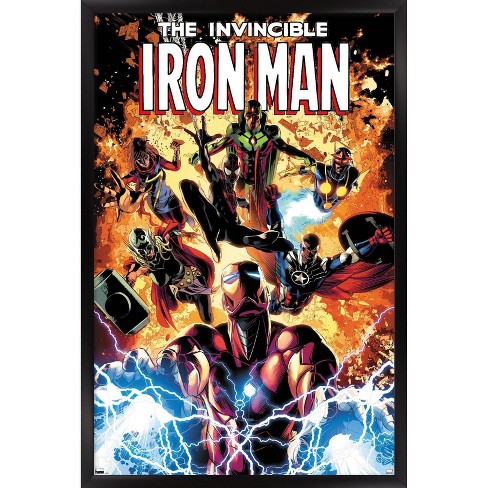 Marvel Iron Man - The Invincible Comic Book Cover Poster Print (24 x 36) 
